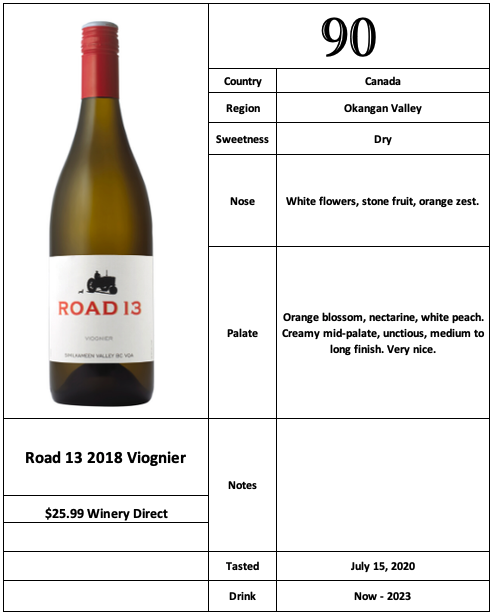 Road 13 2018 Viognier